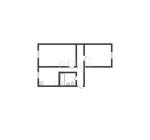 2-к квартира, вторичка, 43м2, 4/5 этаж