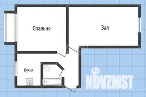 2-к квартира, вторичка, 45м2, 5/5 этаж