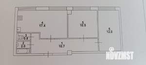 2-к квартира, вторичка, 54м2, 13/16 этаж