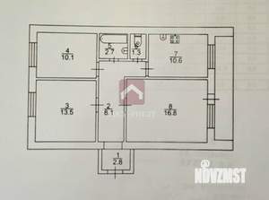 3-к квартира, сданный дом, 72м2, 3/10 этаж