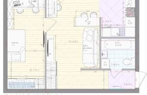 2-к квартира, вторичка, 42м2, 1/5 этаж