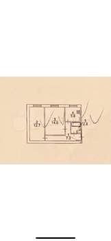 2-к квартира, вторичка, 42м2, 1/5 этаж