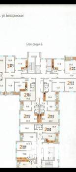 2-к квартира, вторичка, 70м2, 15/25 этаж