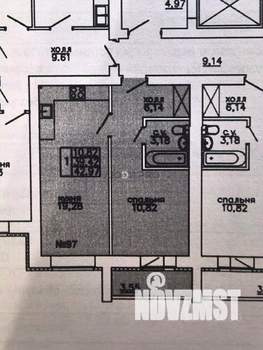 1-к квартира, вторичка, 39м2, 2/10 этаж