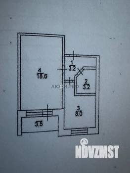 1-к квартира, вторичка, 33м2, 2/3 этаж
