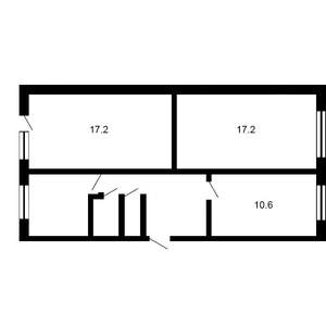 3-к квартира, вторичка, 61м2, 5/5 этаж