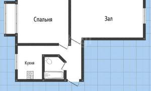 2-к квартира, вторичка, 45м2, 5/5 этаж
