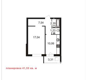 Студия квартира, сданный дом, 42м2, 2/20 этаж