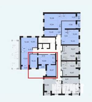 2-к квартира, сданный дом, 62м2, 5/10 этаж