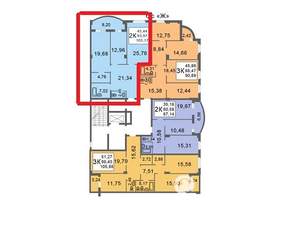 3-к квартира, вторичка, 103м2, 4/5 этаж