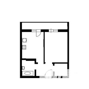 1-к квартира, вторичка, 38м2, 8/9 этаж