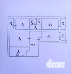 4-к квартира, вторичка, 74м2, 3/9 этаж