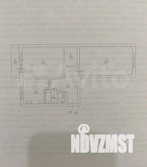2-к квартира, вторичка, 47м2, 4/5 этаж