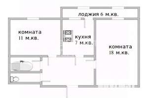 2-к квартира, вторичка, 56м2, 9/10 этаж