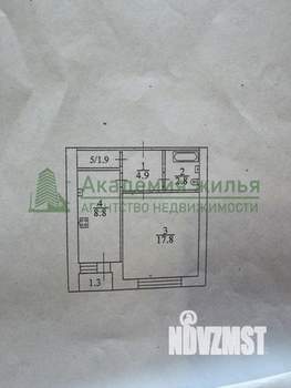 1-к квартира, вторичка, 38м2, 9/9 этаж