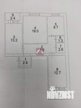 3-к квартира, вторичка, 65м2, 6/9 этаж