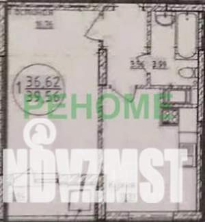 1-к квартира, вторичка, 40м2, 19/19 этаж