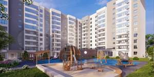 1-к квартира, строящийся дом, 35м2, 2/10 этаж