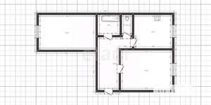 2-к квартира, вторичка, 62м2, 1/4 этаж