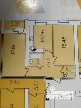 2-к квартира, вторичка, 58м2, 9/10 этаж