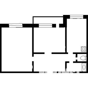 2-к квартира, вторичка, 50м2, 7/9 этаж