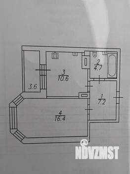 1-к квартира, вторичка, 38м2, 2/19 этаж