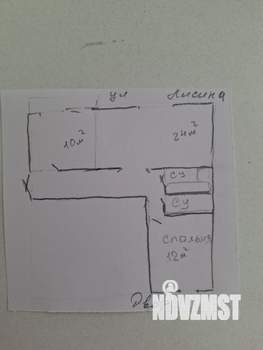2-к квартира, вторичка, 57м2, 7/10 этаж
