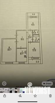 3-к квартира, вторичка, 63м2, 3/9 этаж
