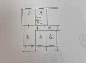 4-к квартира, вторичка, 82м2, 7/9 этаж