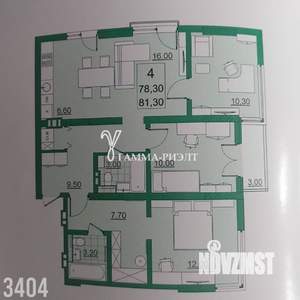 4-к квартира, вторичка, 78м2, 3/22 этаж