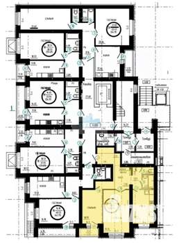 2-к квартира, вторичка, 64м2, 1/11 этаж
