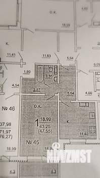 1-к квартира, вторичка, 48м2, 2/10 этаж