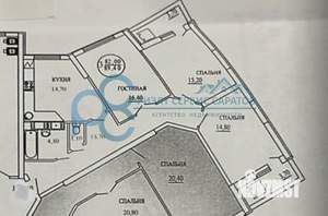 3-к квартира, вторичка, 82м2, 8/23 этаж