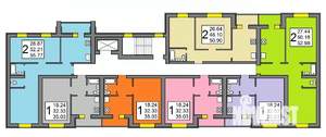 2-к квартира, вторичка, 56м2, 10/10 этаж