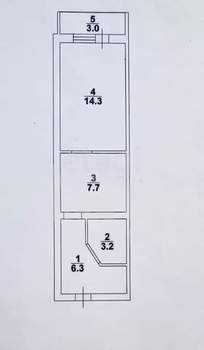 1-к квартира, вторичка, 32м2, 10/10 этаж