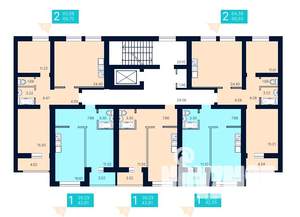 1-к квартира, вторичка, 43м2, 6/10 этаж