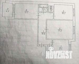 3-к квартира, вторичка, 64м2, 9/9 этаж