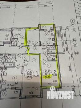 2-к квартира, сданный дом, 44м2, 1/16 этаж